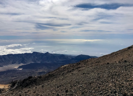 Tof of Teide volcano Tenerife, Canary Islands - Spainの写真素材