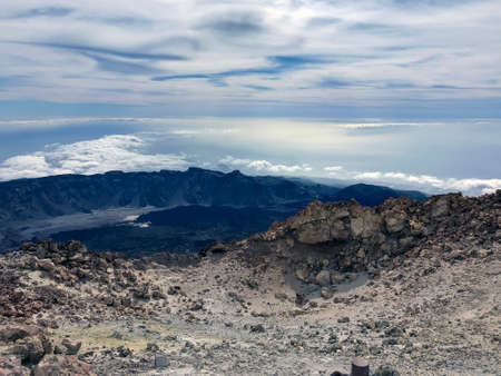 Tof of Teide volcano Tenerife, Canary Islands - Spainの写真素材
