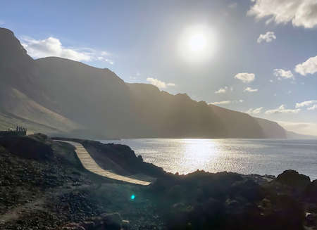 Sunrise on Atlantic Ocean Tenerifeの写真素材