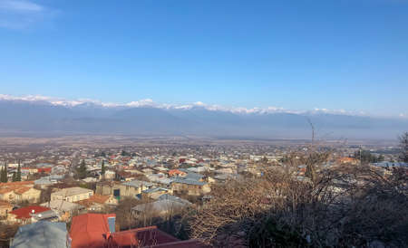 Panoramic view of Tbilisi Georgiaの写真素材