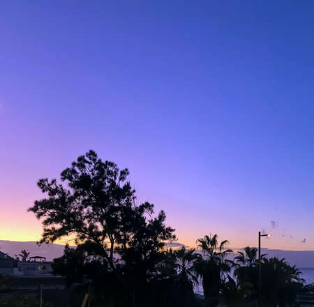 Beautiful Sunset on Tenerife Spainの写真素材