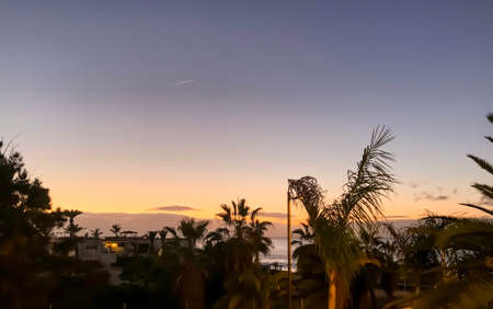 Beautiful Sunset on Tenerife Spainの写真素材
