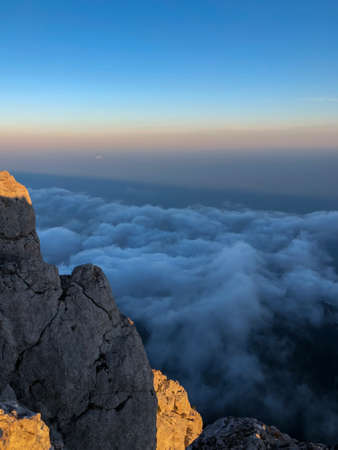 Scenic View Of Cloudscape Against Sky During Sunset - stock photo. High quality photoの写真素材