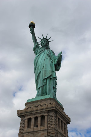 Beautiful view of American symbol Statue of Liberty - New York, USA. High quality photoの写真素材