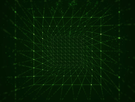 Abstract 3d geometric background. vector illustration. Futuristic technology style.
