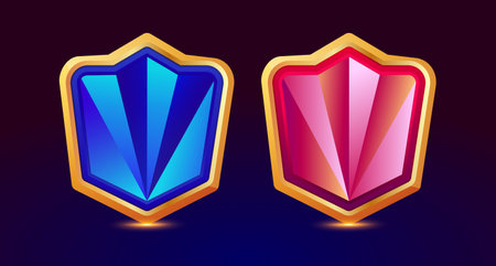 Design for complete set of level button game popup window and elements game assetsのイラスト素材