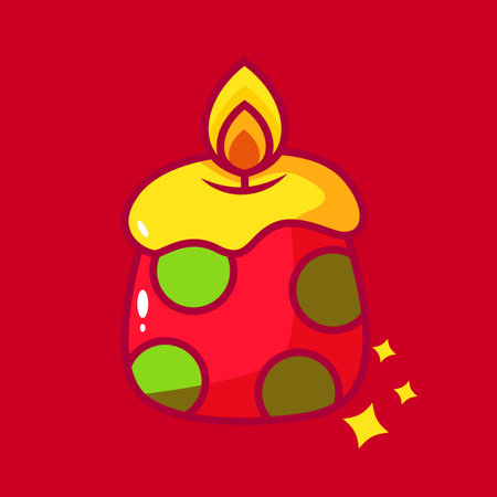 3D Rendering christmas decorationのイラスト素材