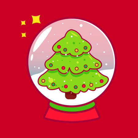 3D Rendering christmas decorationのイラスト素材