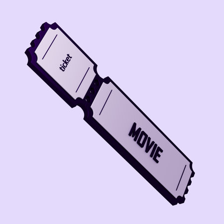 3D rendering movie and cinema iconの写真素材