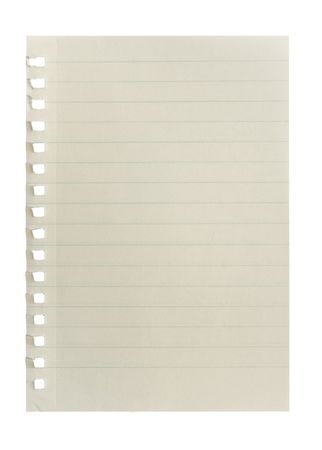 A page ripped off from the notebook.の写真素材