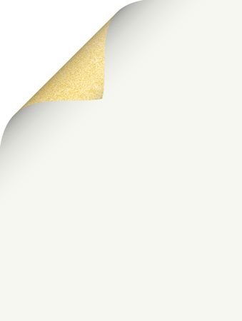 A page curl on the whiteの写真素材