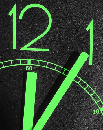 The is a symbol for time is running out