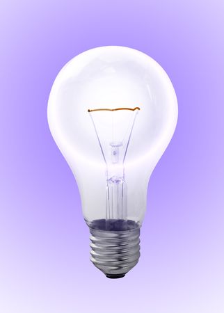 bulb on a white backgroundの写真素材