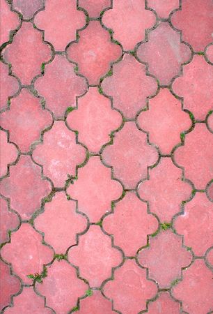 Red brick wall as backgroundの写真素材