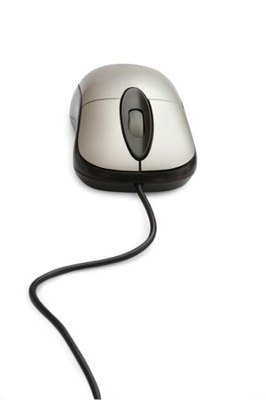 computer mouse isolated on whiteの写真素材