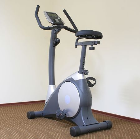 Stationary bicycle and Gym machineの写真素材