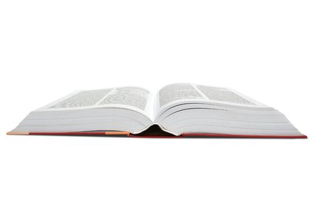 one book on the whiteの写真素材