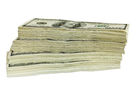 big pile of money. stack of american dollarsの写真素材
