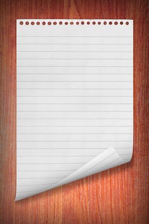 A page ripped off from the notebook.の写真素材