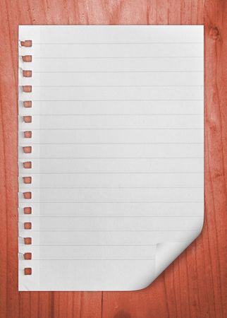 A page ripped off from the notebook.の写真素材