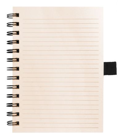 blank background. paper spiral notebook isolated on whiteの写真素材