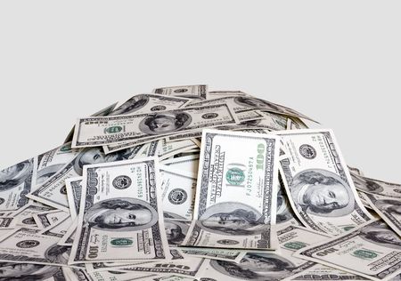 big pile of the money. dollars usaの写真素材