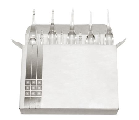 a mach ampoule on the white backgroundsの写真素材