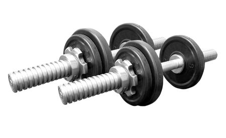 Weights, isolated on white backgroundの写真素材