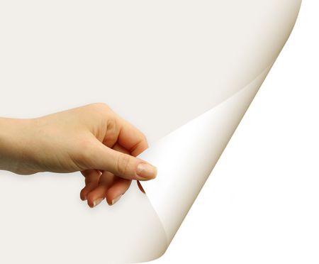 card blank in a handの写真素材