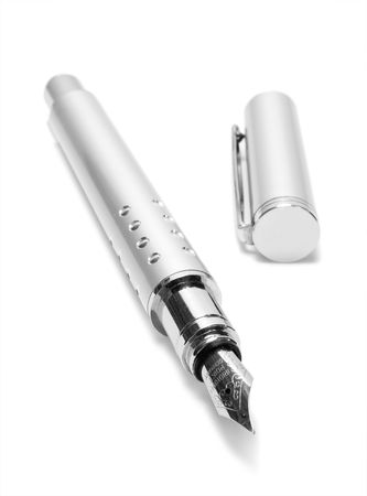 the one pen on white backgrounds の写真素材