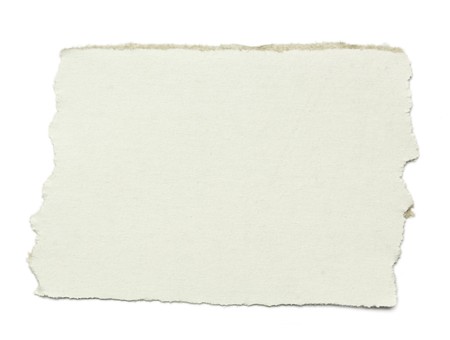 piece of sheet on a white backgroundの写真素材