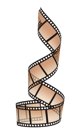 filmstrip on the white backgroundsの写真素材