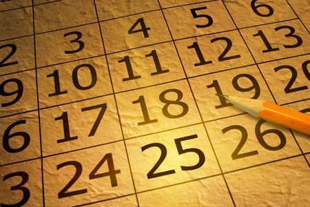  calendar page curl isolated on whiteの写真素材