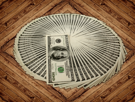 big pile of money. stack of american dollarsの写真素材