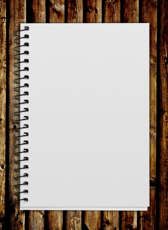 blank background. paper spiral notebook isolated on whiteの写真素材