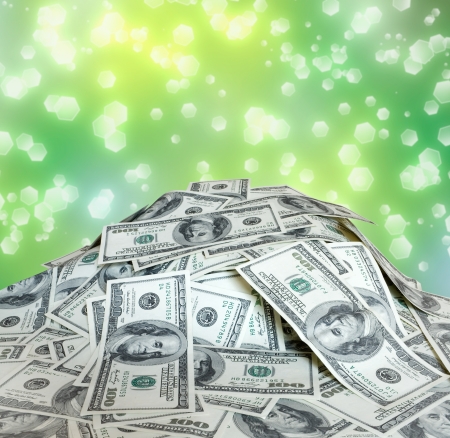 big pile of the money. dollars usaの写真素材