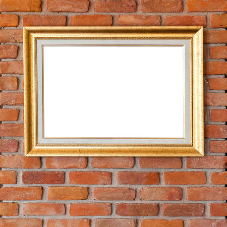 picture on the background of a brickの写真素材