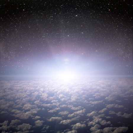 Earth. View from Airplane. Elements of this image furnished by NASA