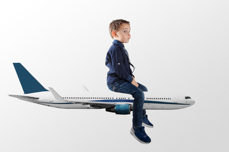 growth business concept. young businessman climbing the career ladderの写真素材