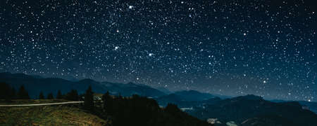 The star shines over the manger of christmas of Jesus Christ.の写真素材