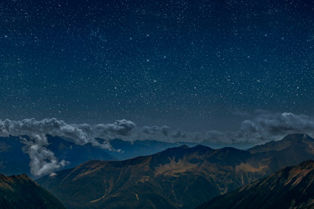 The star shines over the manger of christmas of Jesus Christ. panoramaの写真素材