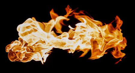 fire on the black backgrounds