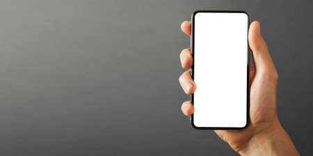 cellphone phone similar to phone on the gray backgrounds for advertisement
