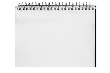 paper page notebook isolated on the cut backgroundの写真素材