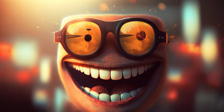 smiley face for the day of laughter Generative aiの素材