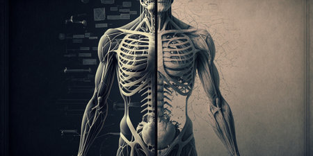 illustration of the appearance of human bones on the Day of the Doctor Generative aiの素材