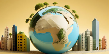 at the day of the earth Generative aiの素材