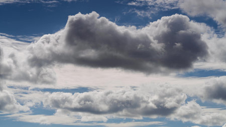 nature background. white clouds over blue sky