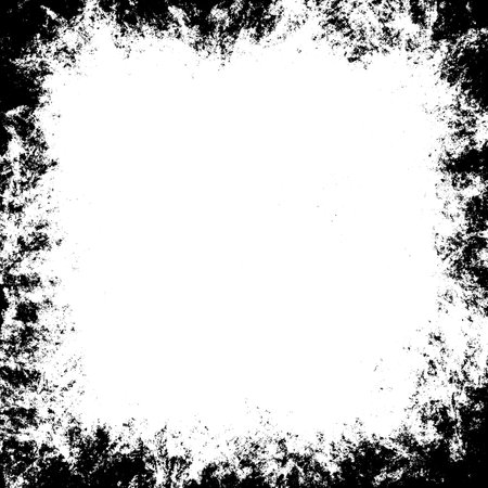 dirty wall texture frame background on transparent backgroundのイラスト素材