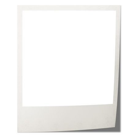 polaroid card blank on the png backgroundsの写真素材